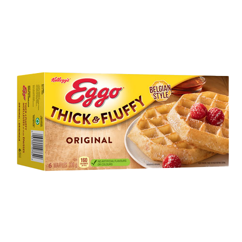 Eggo Thick Fluffy Belgian Waffles Original Kellogg S Canada