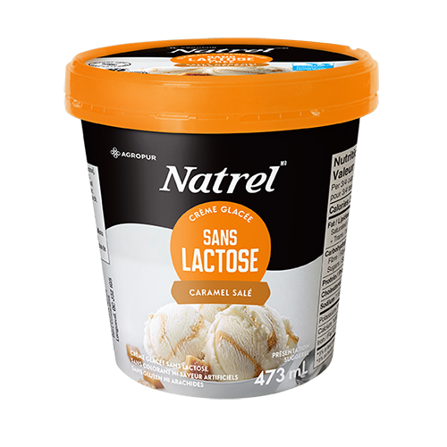 Crème glacée Sans lactose Caramel salé