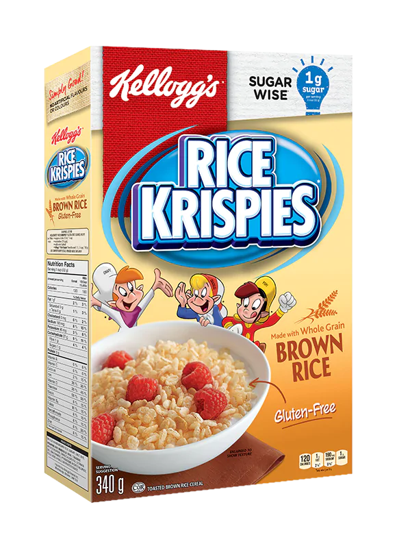 Rice Krispies Brown Rice Gluten Free Cereal Kellogg S Canada